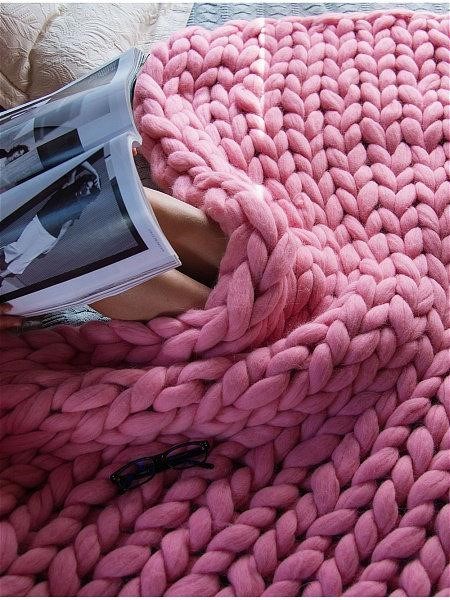 Как выбрать пряжу для теплого пледа