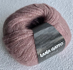 Пряжа с альпакой Пыльно-розовый