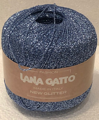 Люрекс Голубой с серебром