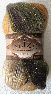 Смесовая Пряжа Mix Color 1 с Люрексом