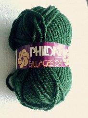 Смесовая Пряжа Зеленый с красным