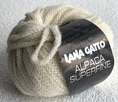 Пряжа с альпакой Кремовый