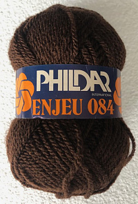 Смесовая Пряжа Темно-коричневый