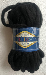 Смесовая Пряжа Черный