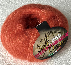 Мохер с шелком Оранжевый