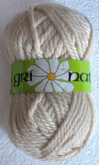 Шерсть в мотках Слоновая кость