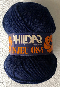 Смесовая Пряжа Темно-синий