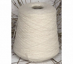Шерсть в бобинах Белый