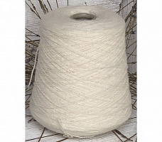 Шерсть в бобинах Белый